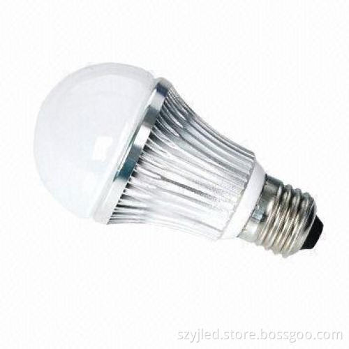 7W High-power E27 LED Bulb with 100 to 240V AC Input Voltage and 600lm Luminous Flux